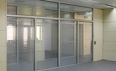 mampara de doble cristal